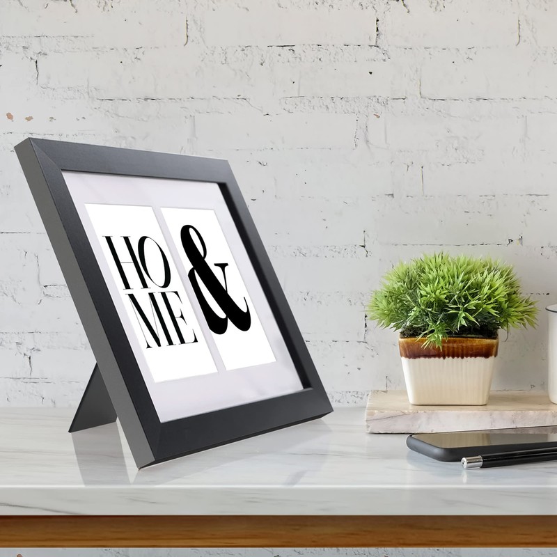 Fabian Clarke London® Modern Black 10x8 Picture Photo Frame with