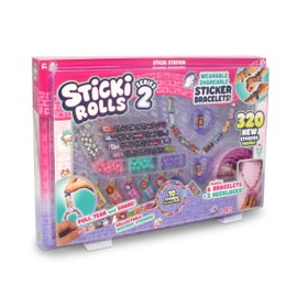 Sticki Rolls Sky Castle Sticki Station S2, adesivi indossabili condivisibili, kit fai da te per gioielli, braccialetti e collane