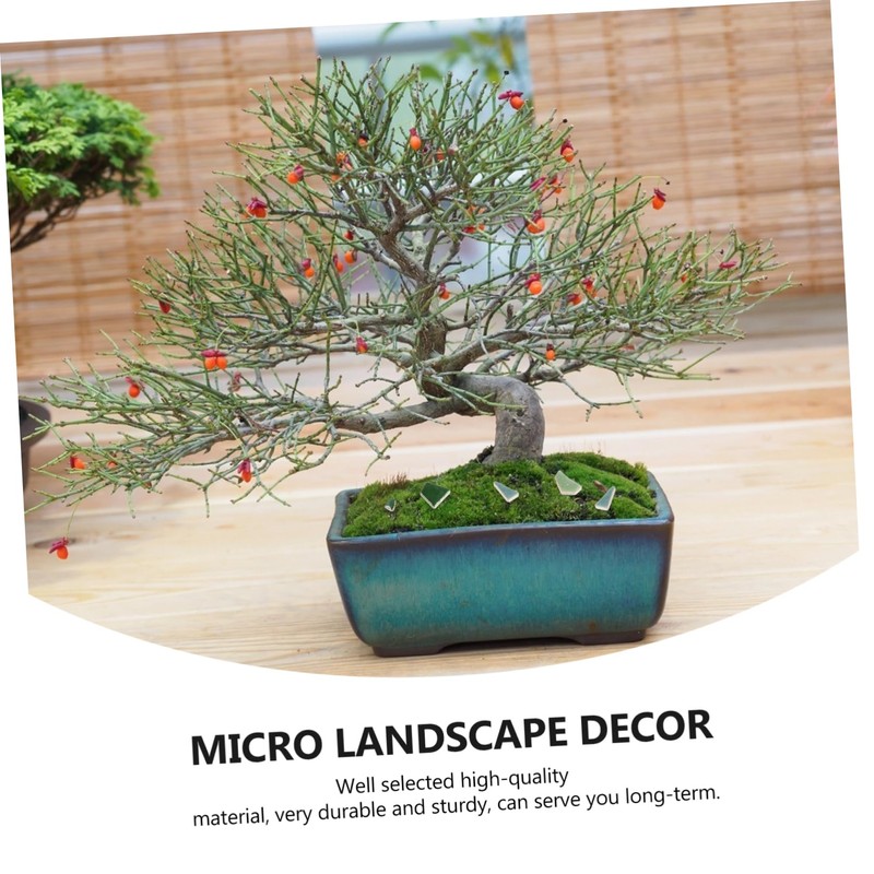 NUOBESTY 200g Green Broken Tiles Mixed DIY Tiles Ceramic Set