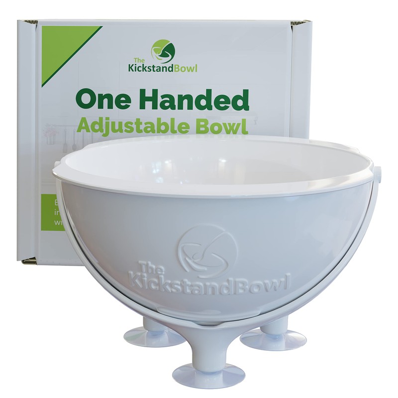 Kickstand One-Handed Adjustable Bowl | Bowl for Securing Individuals with