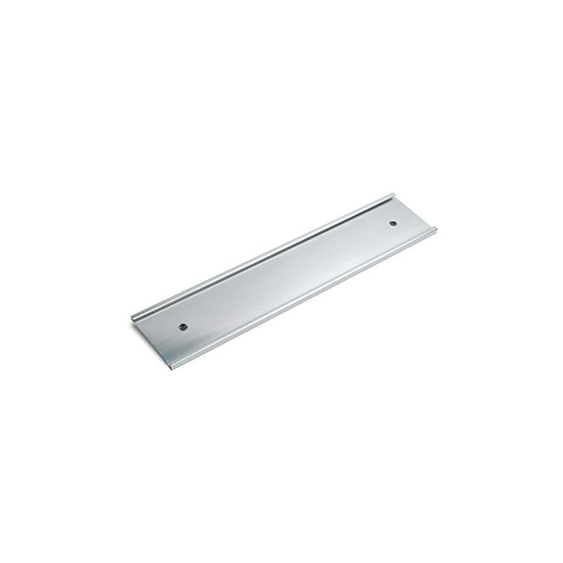 NamePlate Holder, Wall or Door, Silver 2x10