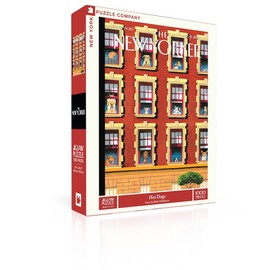 New York Puzzle Company - New Yorker Hot Dogs - 1000 Piece Jigsaw Puzzle for Family Game Nights by Mark Ulriksen