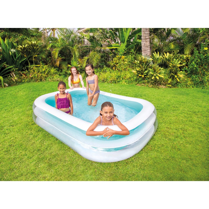Intex 56483EP Inflatable 8.5' x 5.75' Swim Center Family Pool