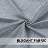 ELKCA Thick Chenille Window Curtains Valance for Living Room Silver