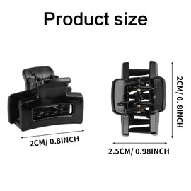 Gjinxi Hair Claw Clips 12 Pcs Square Hair Clip for Women Barrettes Small Rectangular Claw Matte Strong Hold Non-slip Jaw Clips Matte Hair Pins Nonslip Acrylic Clip for Thick Thin Hair