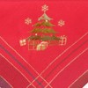 texpot Tablecloth 85 x 85 cm with Embroidery Tree Red/Colourful