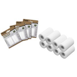 ROLLINGDOG 2 Inch Mini Gloss Roller Sleeves - Foam Small Concave Paint Roller Covers for smooth surfaces and gloss painting(Pack of 8)