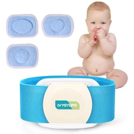 Umbilical Hernia Belt Baby Belly Button Band, Newborn Belly Wrap Truss, Infant Abdominal Binder for Children Kids, Adjustable Navel Band Support Cord (Blue-S)