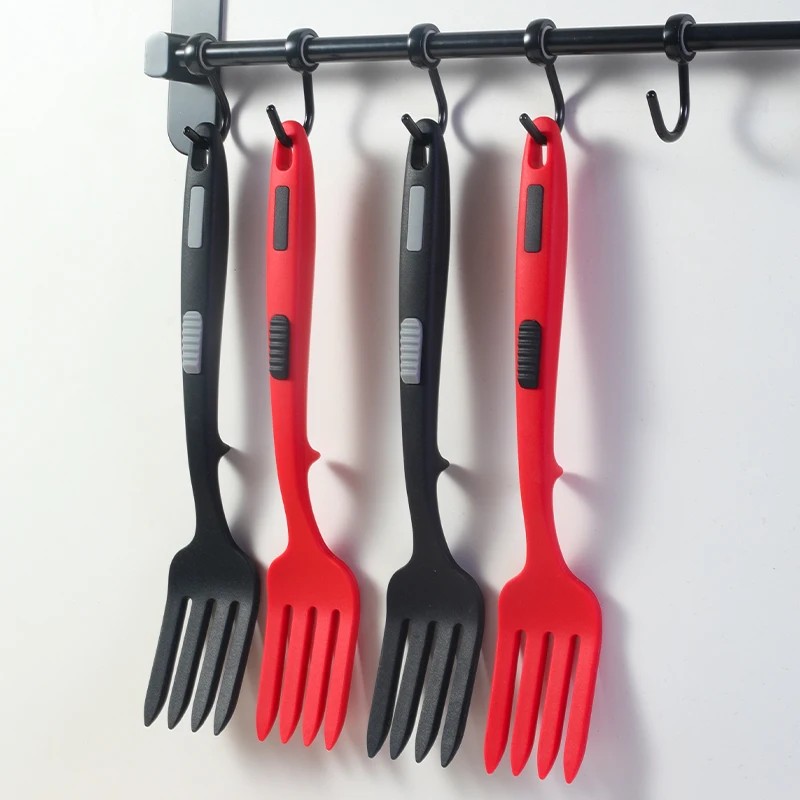 Eco-Friendly Silicone 2 Pcs Kitchen Sarah Fork Non-Toxic Cooking Noodle