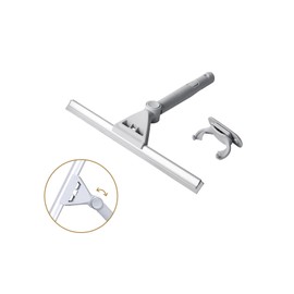 Dr.Dirt Shower Squeegee for Shower Doors,12 Inches Shower Squeegee for Tile, Shower Door Squeegee with Hook, Wipe without Watermark, Fit for Bathroom, Kitchen, Toilet, Car, Etc.