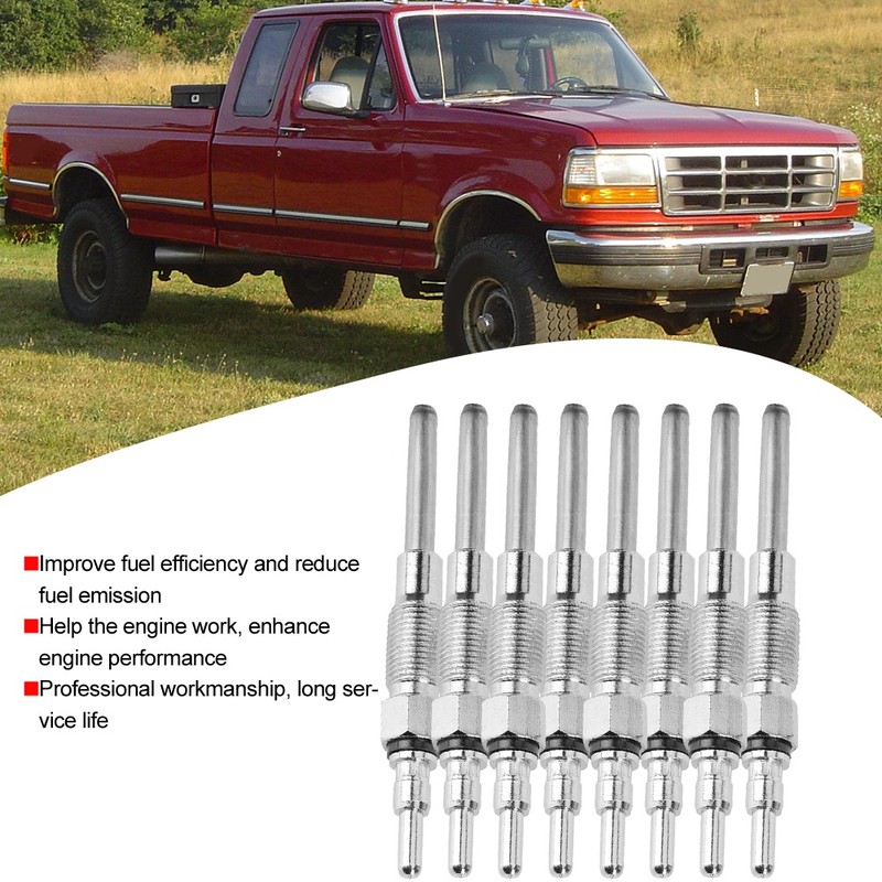 8pcs/set Car Glow Plugs Spark Plugs Set Fit For Ford