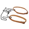 Gusti Philippe T. Leather Bag Holder Pannier Rack with Leather