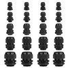 AMPELE Cable Gland 20 Pack 3-25mm Waterproof Adjustable 1/4'', 3/8'',