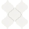 Daltile Mythology 6" Ceramic Arabesque Wall Tile in Glossy Santorini