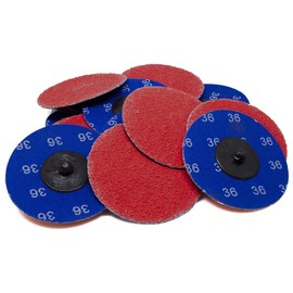 Benchmark Abrasives 3 Inch Sanding Discs Quick Change Ceramic - Drill & Die Grinder Sanding Disc for Deburring, Polishing, Rust Remover for Metal, Paint Stripper (25 Pack) - 50 Grit