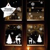 Wall tattoo loft window sticker snowflake set reusable
