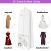 72" Wedding Dress Garment Bag Dress Bags for Gowns Bridal