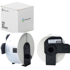 DLMELHOR Compatible Shipping Paper Labels(1.4 in x 3.5 in) with Brother DK-1208 for Brother QL Label Printers,2Rolls