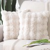 MADIZZ Pack of 2 Thick Plush Wool Throw Pillow Covers