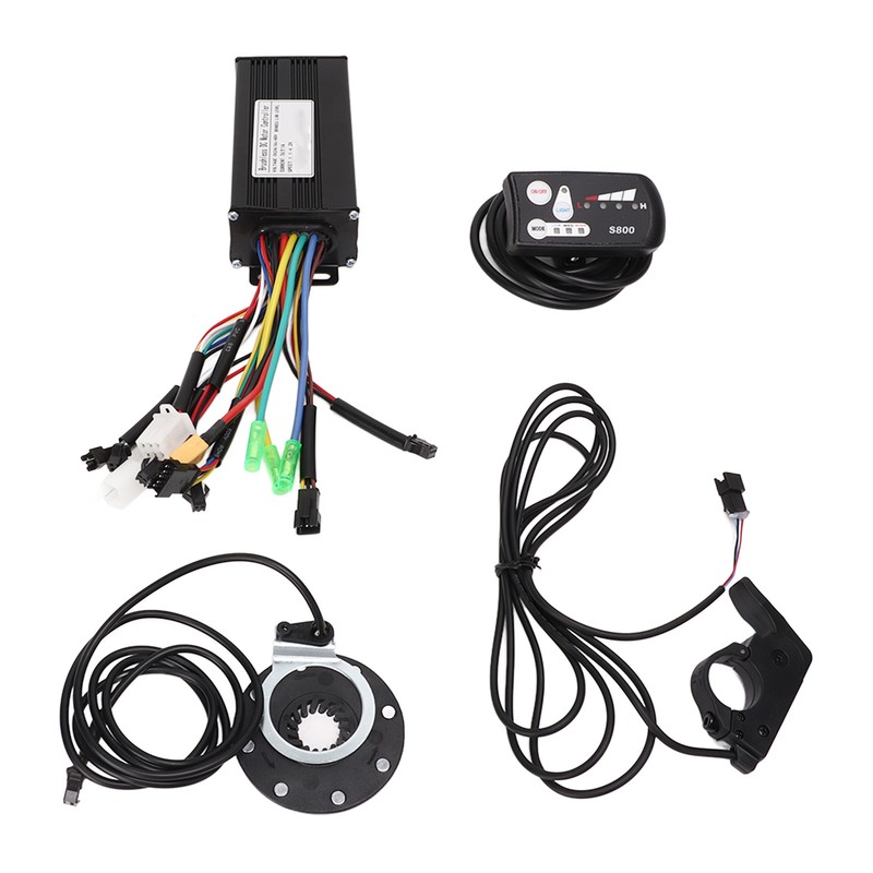 24V 36V 48V Sine Waving Controller Thumb Throttle PAS LED