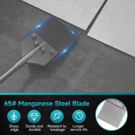 YOSIGHT SDS-Max Shank 6 Inch Floor Scraper Chisel Bit - 6" Wide Blade Scraper 25" Long Alloy Steel Jack Hammer Drill Bit - Removal Tools for Tile Wallpaper Thinset Hardwood Adhesive Glue Linoleum