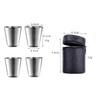 Zixrmor 1 x 304 Hip Flask and Funnel, 4 Small