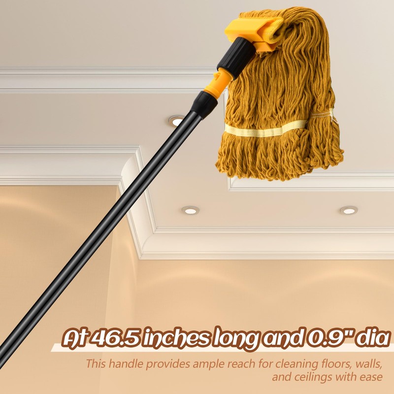Gisafai 20 Pcs Broom Handle with Threaded Tip Powder Coated