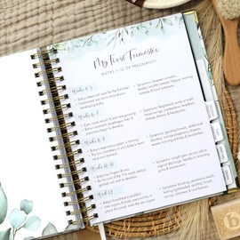 ZICOTO Pregnancy Journal and Memory Book with Stickers and Keepsake Pocket - Lovely Must Have Gift for First Time Moms to Be - The Perfect Planner to Track Your Little Ones Life-Changing Journey
