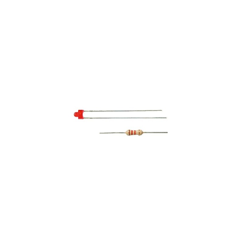 Viessmann 3553 – Set of 3 LEDs 1.8 mm Red