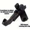 Expandable Baton Holster, 360 Degree Duty Belt Flashlight Holder Telescopic