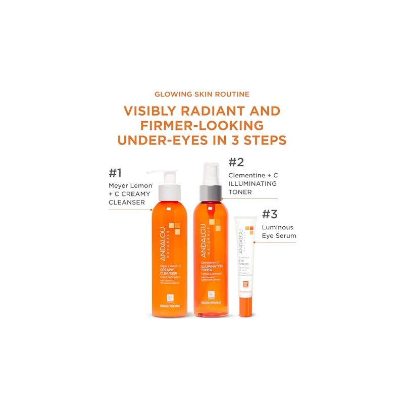 Andalou Naturals Luminous Eye Serum, 0.6 Fluid Ounce