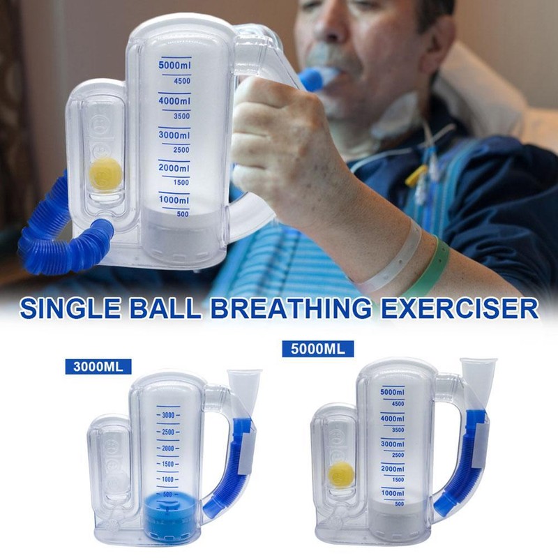 3000ml/5000ml Lung Trainer Breathing Trainer Volumetric Training Lung Breathing Trainer