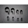 INSTALL BAY 25 PACK 1/8 IN CABLE CLAMPS NYLON BLACK