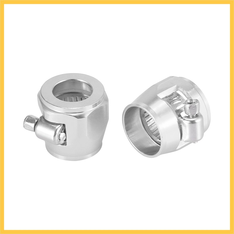 REPAIROCK 4pcs AN10 Hex Car Hose Finisher Clamp Adapter Fitting