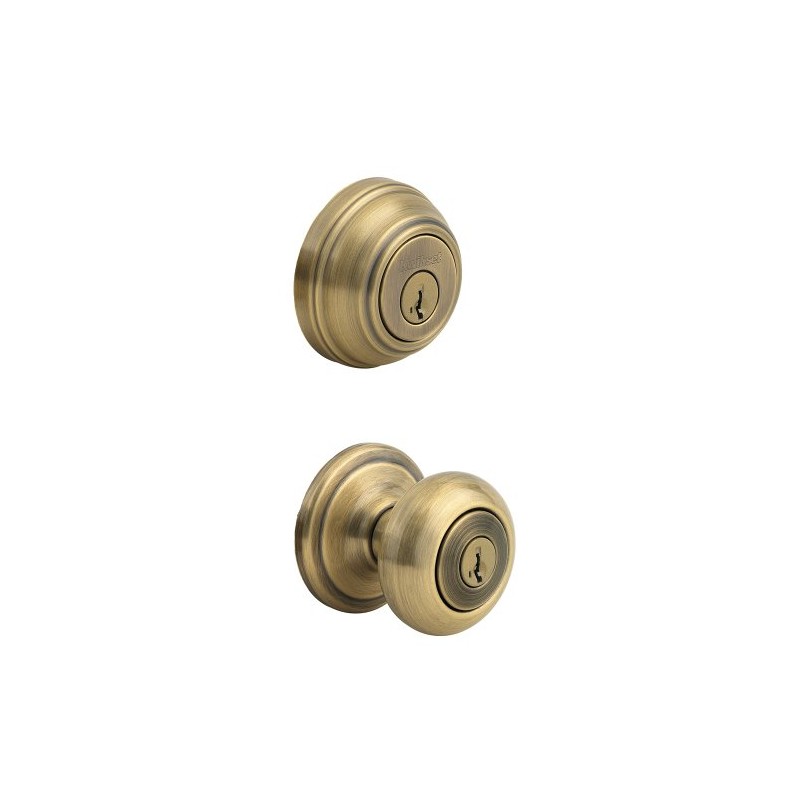 Kwikset Juno Keyed Entry Door Knob and Single Cylinder Deadbolt