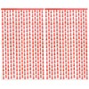 Bachelorette Party Decoration,2 Pack Red Fringe foil Curtains 3.3 x