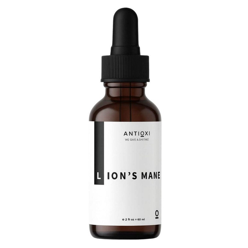 Antioxi Lion's Mane Tincture, Liquid Mushroom Extract, Third Party Tested,