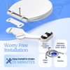 CLEAR REAR Bidet Attachment for Toilet Seat - Non-Electric, Self-Cleaning