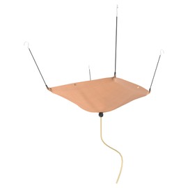 BERPET Ceiling Roof Leak Drip Diverter Tarp Heavy Duty Rain Diverter Kit for Roof with Drainage (5' * 5' Khaki)