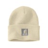 Carhartt Women's Knit Satin-Lined Beanie, Oat Milk, One Size