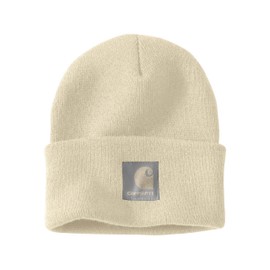 Carhartt Women's Knit Satin-Lined Beanie, Oat Milk, One Size