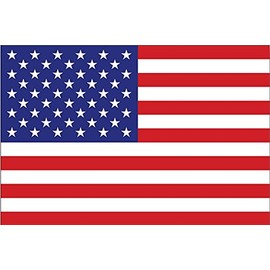 Papapatch USA Flag American US United States of America Window Laptop Wall Decor Decal Vinyl Sticker (STK-USA-FLAG)