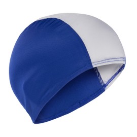 Badekappe aus Stoff für Erwachsene und Kinder, - Blue & White