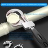 Universal Adjustable Double End Wrench, Multifunctional Bathroom Key, 80mm Open