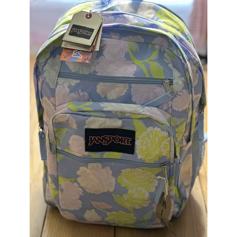 JanSport Big Student Autmun Tapestry Hydrangea Laptop Backpack (JS0A47JKAQ9) NWT