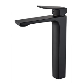 VOTON Black Vessel Sink Faucet Single Hole Tall Bathroom Faucet, Rv Lavatory Vanity Faucet Basin Mixer Faucet Solid Brass 1.2 GPM