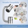 Rotating Faucet Aerator Extender – Adjustable All-Angle Water Flow, 2-Mode