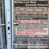 Eockatoo 2 Point Bolt Mortise Lock Body Replacement Parts Fit