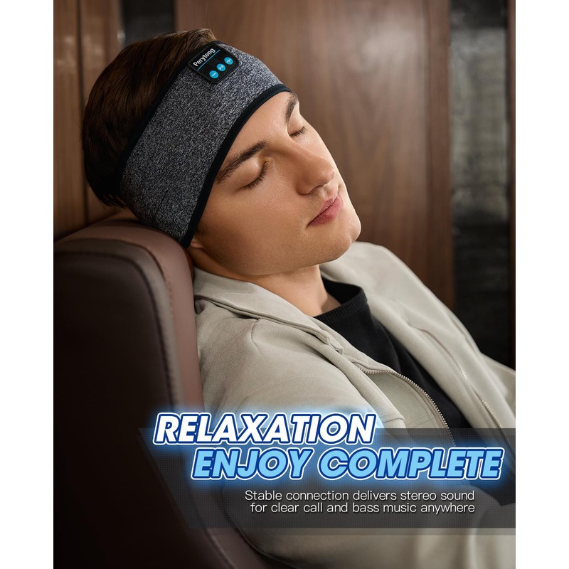 Perytong Headphones for Sleeping, Sleep Headphones Bluetooth Headband, Noise Cancelling