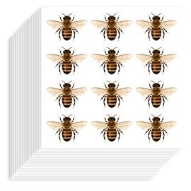 Hobbspring 240Pcs Bee Stickers 1Inch Self-Adhesive Paper Decorative Stickers Waterproof Bumble Bee Planner Decals for Scrapbook Calendar Journals Crafting Party Gift Bag Decor